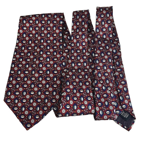 Christian Dior Monsieur Necktie Tie 100% Silk USA Capsule & Circle Pattern Y2K - Picture 2 of 10